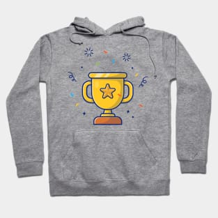 Gold trophy cartoon Hoodie